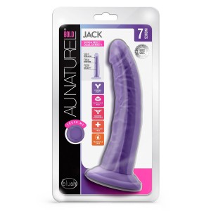 Au Naturel Bold Jack 7 Inch Dildo Purple