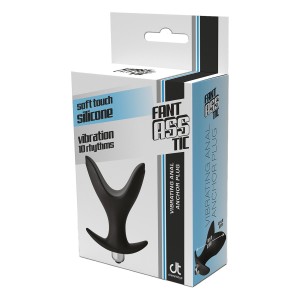 Fantasstic Vibrating Anal Anchor Plug Black