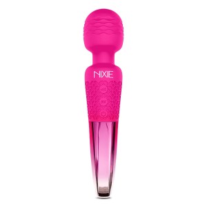 Nixie  Rechargeable Wand Massager, Pink Ombre Metallic