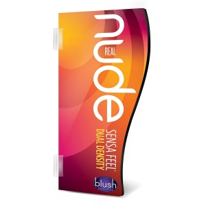 Real Nude Shelf Talker Sign