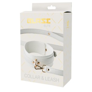 Blaze Elite Collar And Leash White