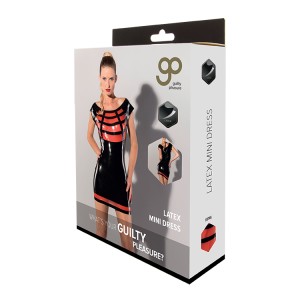 Gp Latex Mini Dress Black, M