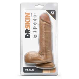 Dr. Skin Dr. Paul 7.25 Inch Dildo With Balls Tan