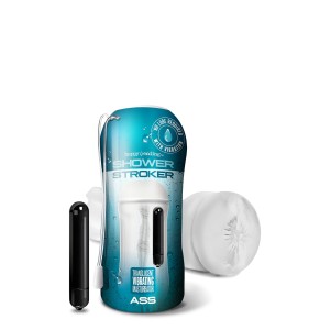Happy Ending Vibrating Shower Stroker Self Lubricating Ass