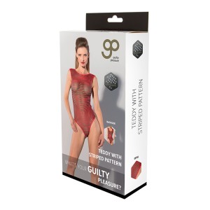 Gp Printed Datex Striped Teddy Red, M