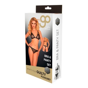 Gp Printed Datex Bra & Panty Set, Xl
