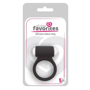 All Time Favorites Silicone Stimu-ring Black