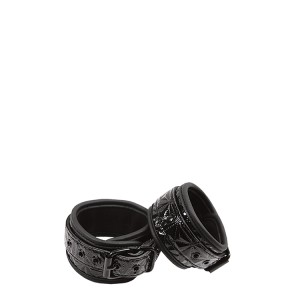 Sinful Black Ankle Cuffs