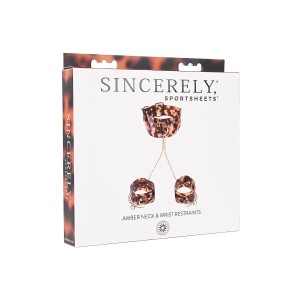 Sportsheets Amber Neck And Wrist Restraint Animal