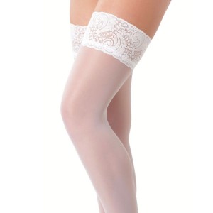 Red Floral Suspender Belt With Stockings