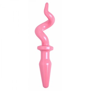 Xr Pig Tail Pink Butt Plug