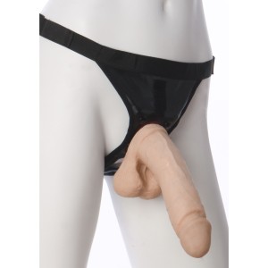 Vac-u-lock Ultraskyn 8 Inch Realistic Cock With Ultra Harness