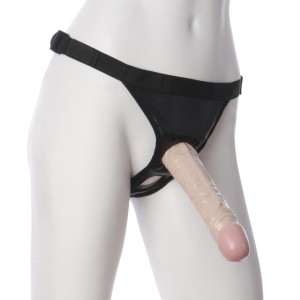Vac-u-lock 8 Inch Classic Dong With Ultra Harness
