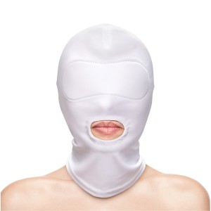 Fetish And Fashion Mouth Hood White
