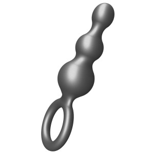 Toyjoy Buttocks The Stuffer 3 Balls Metallic Silicone Plug