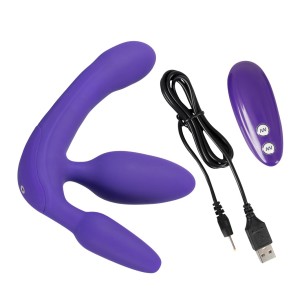 Triple Teaser Vibrating Strapless Strap-on
