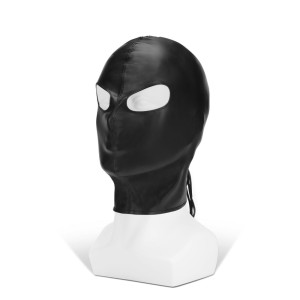Me You Us Pu Black Hood With Eyes