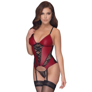 Cottelli Basque And Thong With Lace