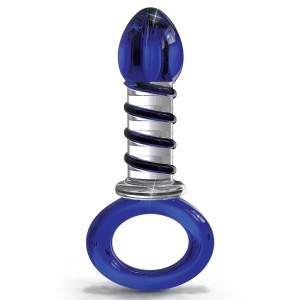 Icicles No.81 Blue Glass Juicer Dildo