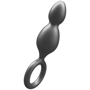 Toyjoy Buttocks The Plugger 2 Balls Metallic Silicone Plug