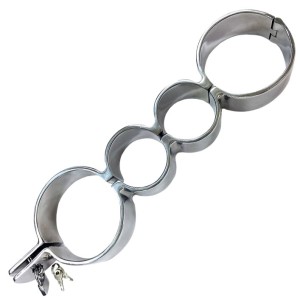 Rouge Stainless Steel Heavy Metal Wrist And Ankle Binder