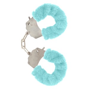 Toyjoy Furry Fun Wrist Cuffs Aqua