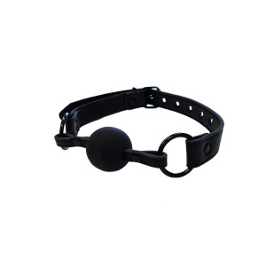 Rouge Garments Plain Black Collar And Gag
