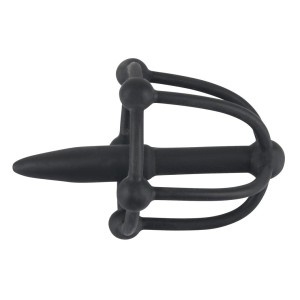 Silicone Penis Plug With Glans Cage