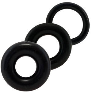 Screaming O Ring O X 3 Black Cockrings