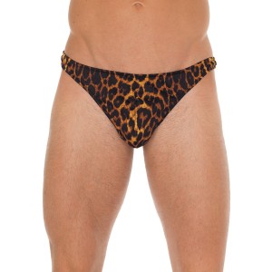 Mens Leopard Print G-string