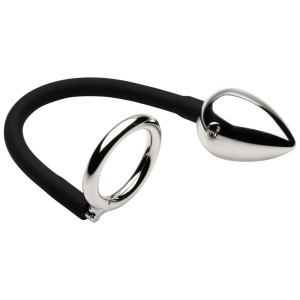 Master Series Tug Plug Aluminum Cock And Ball Ring